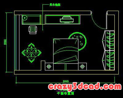 Bedroom design CAD drawings and details 06